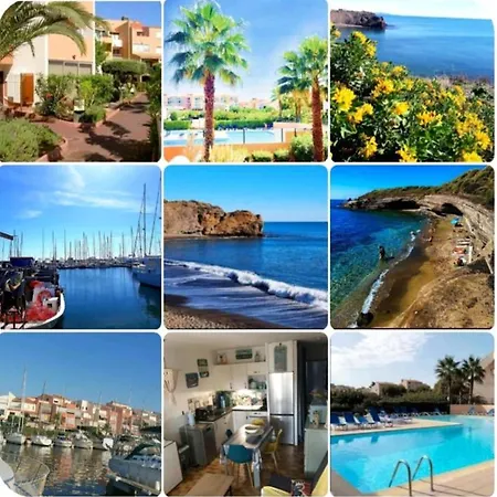 아파트 Cap D'agde Mediterranee 4 Pers Piscine Rdc Parking Gratuit